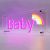 CALCA LED Neon Light Box Acrylic Panel Neon Sign(Baby),Size- 13.78 X 5.9inches