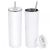 10pcs 20oz Taperless Sublimation Blank Skinny Tumbler Stainless Steel Insulated Water Bottle Double Wall Vacuum Travel Cup With Sealed Lid and Straw (White) 20OZ