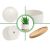 CALCA 6OZ Sublimation Flowerpot 6PCS Garden Plant Ceramic Blank Sublimation Flower Pot With Bamboo Tray Base