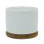 CALCA 6OZ Sublimation Flowerpot 6PCS Garden Plant Ceramic Blank Sublimation Flower Pot With Bamboo Tray Base