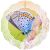 CALCA 24 Pack Aluminium Sublimation Printable Wind Spinners Blanks Double Side Glossy White 10" Round Circle