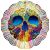 CALCA 24 Pack Aluminium Sublimation Printable Wind Spinners Blanks Double Side Glossy White 10" Round Circle