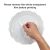 CALCA 24 Pack Aluminium Sublimation Printable Wind Spinners Blanks Double Side Glossy White 10" Round Circle