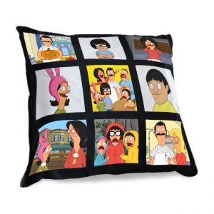 15.75" x 15.75" Sublimation Short Plush Photo Panel Pillow Covers with Black Back 10pcs