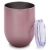 25PCS 12oz Rose Gold Stainless Steel Red Wine Tumbler Mugs with Sublimation Coating and Direct Drinking Lid